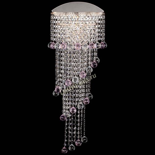 Бра Пирамида №6 розовая в Ижевске Гусь Хрустальный