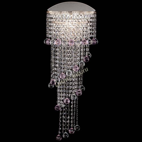 Бра Пирамида №6 розовая в Ижевске Гусь Хрустальный