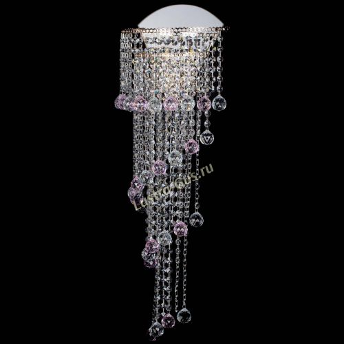 Бра Пирамида №6 розовая в Ижевске Гусь Хрустальный