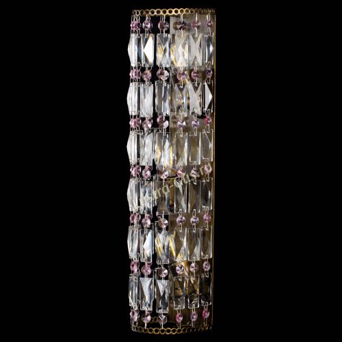 Бра Прямоугольник пластинка под бронзу Розовая в Ижевске Гусь Хрустальный