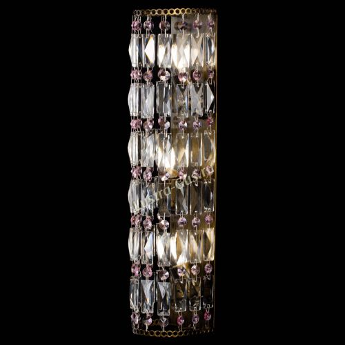 Бра Прямоугольник пластинка под бронзу Розовая в Ижевске Гусь Хрустальный