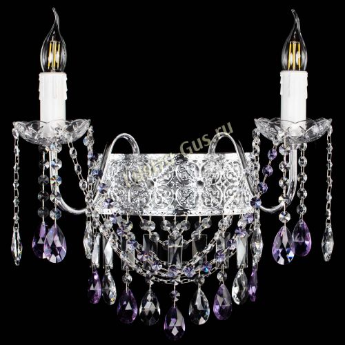 Бра Свеча Восток №2 фиолетовая в Ижевске Гусь Хрустальный