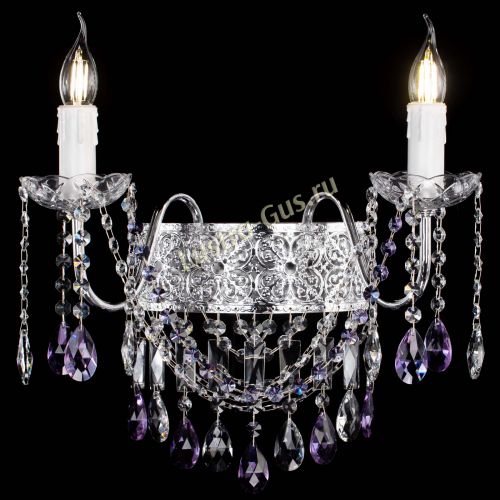 Бра Свеча Восток №2 фиолетовая в Ижевске Гусь Хрустальный