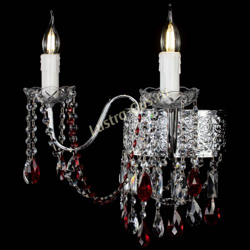 Бра Свеча Восток №2 красная в Ижевске Гусь Хрустальный