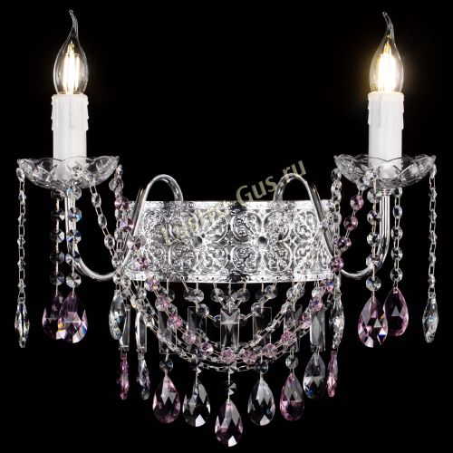 Бра Свеча Восток №2 розовая в Ижевске Гусь Хрустальный