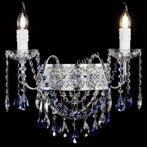 Бра Свеча Восток №2 синяя в Ижевске Гусь Хрустальный