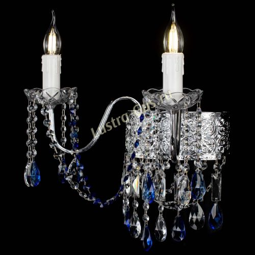 Бра Свеча Восток №2 синяя в Ижевске Гусь Хрустальный