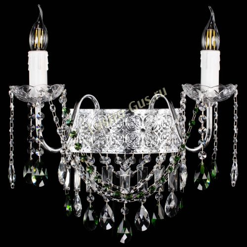 Бра Свеча Восток №2 зеленая в Ижевске Гусь Хрустальный