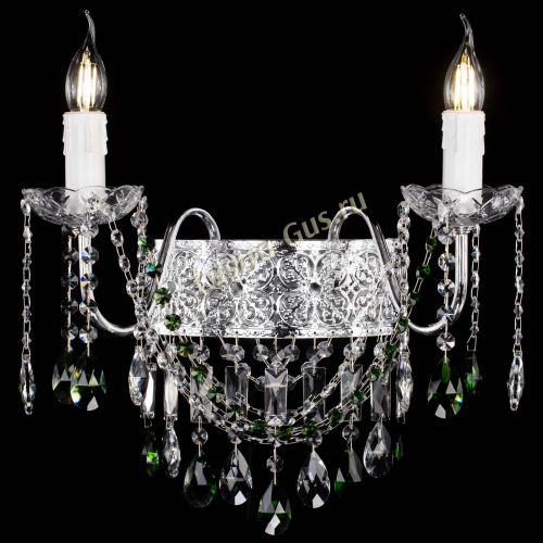 Бра Свеча Восток №2 зеленая в Ижевске Гусь Хрустальный