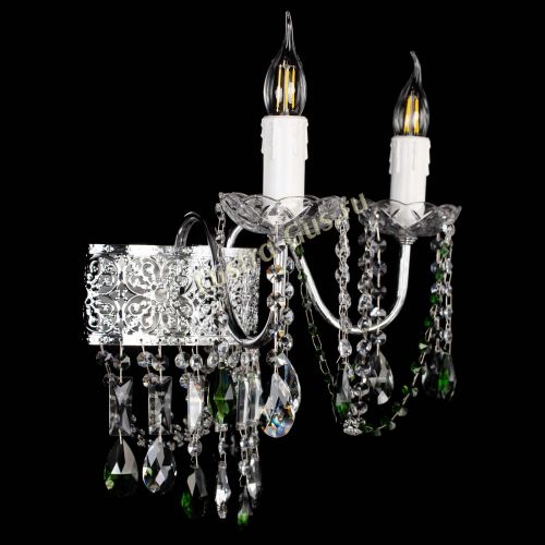 Бра Свеча Восток №2 зеленая в Ижевске Гусь Хрустальный