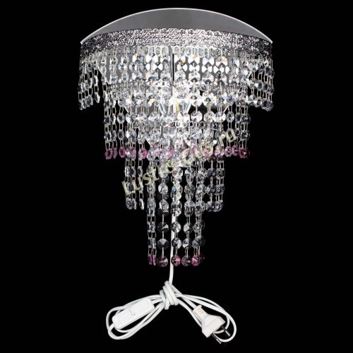 Бра Токката оптикон розовая в Ижевске Гусь Хрустальный