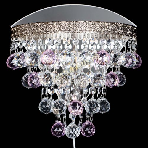 Бра Токката пирамида шар 30 розовая в Ижевске Гусь Хрустальный