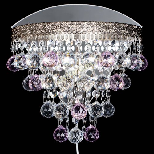 Бра Токката пирамида шар 30 розовая в Ижевске Гусь Хрустальный