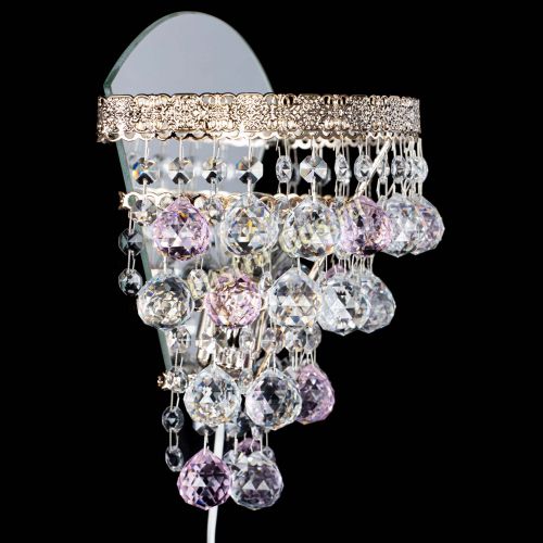 Бра Токката пирамида шар 30 розовая в Ижевске Гусь Хрустальный
