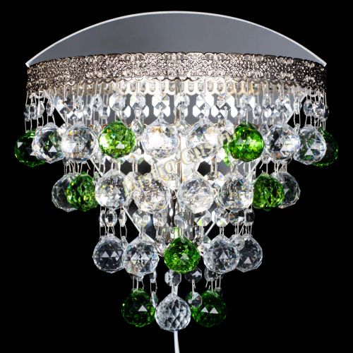 Бра Токката пирамида шар 30 зеленая в Ижевске Гусь Хрустальный