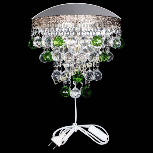 Бра Токката пирамида шар 30 зеленая в Ижевске Гусь Хрустальный