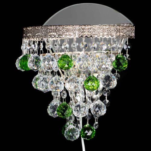 Бра Токката пирамида шар 30 зеленая в Ижевске Гусь Хрустальный