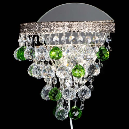 Бра Токката пирамида шар 30 зеленая в Ижевске Гусь Хрустальный