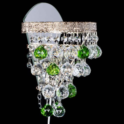 Бра Токката пирамида шар 30 зеленая в Ижевске Гусь Хрустальный