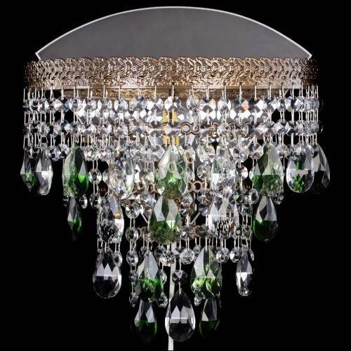 Бра Токката пирамида журавлик под бронзу зеленая в Ижевске Гусь Хрустальный