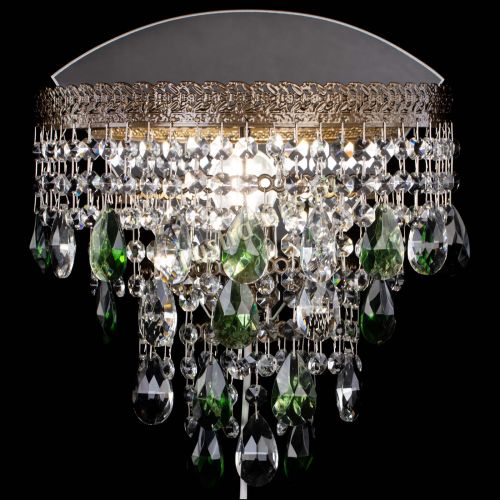 Бра Токката пирамида журавлик под бронзу зеленая в Ижевске Гусь Хрустальный