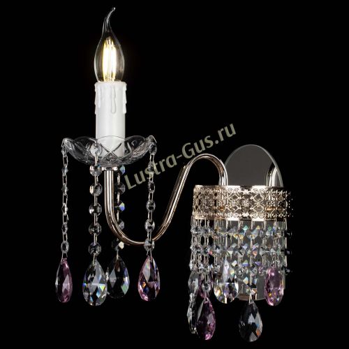 Бра Венеция №1 мини розовая в Ижевске Гусь Хрустальный