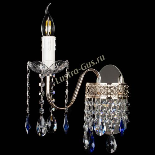 Бра Венеция №1 мини синяя в Ижевске Гусь Хрустальный