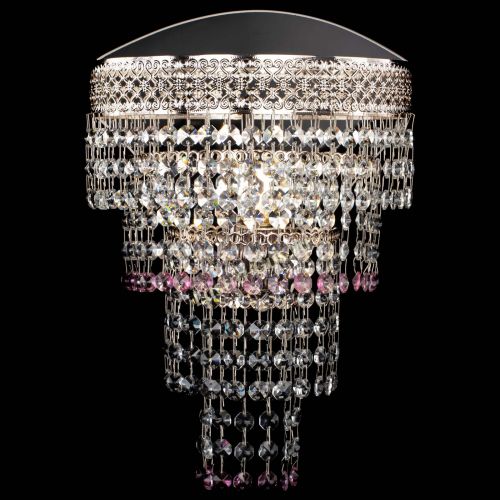 Бра Венеция Капель оптикон розовая в Ижевске Гусь Хрустальный