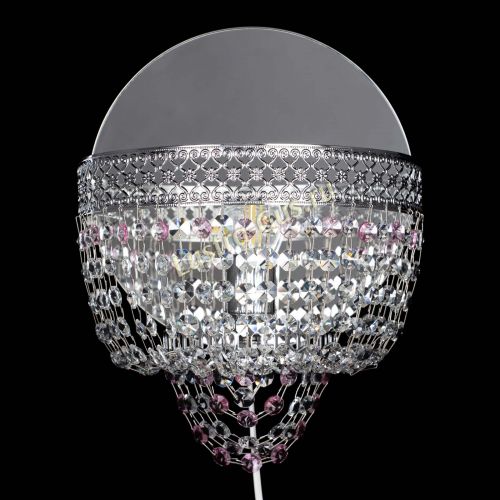 Бра Венеция оптикон розовая в Ижевске Гусь Хрустальный