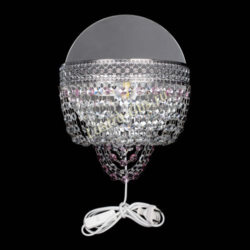 Бра Венеция оптикон розовая в Ижевске Гусь Хрустальный