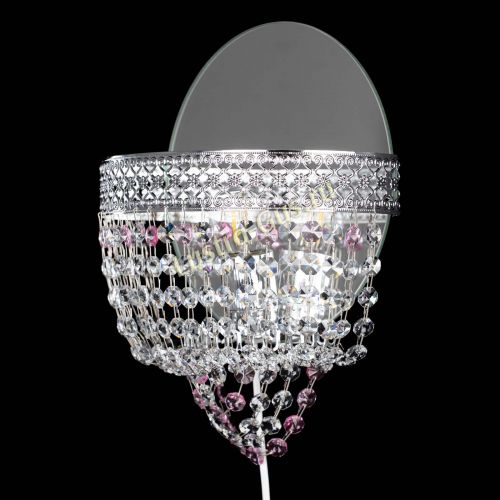 Бра Венеция оптикон розовая в Ижевске Гусь Хрустальный