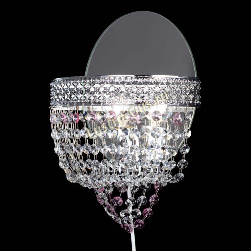 Бра Венеция оптикон розовая в Ижевске Гусь Хрустальный