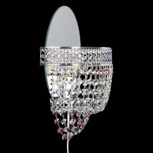 Бра Венеция оптикон розовая в Ижевске Гусь Хрустальный