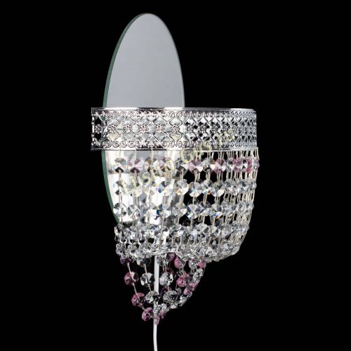 Бра Венеция оптикон розовая в Ижевске Гусь Хрустальный