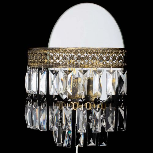 Бра Венеция Пластинка под бронзу Черная в Ижевске Гусь Хрустальный