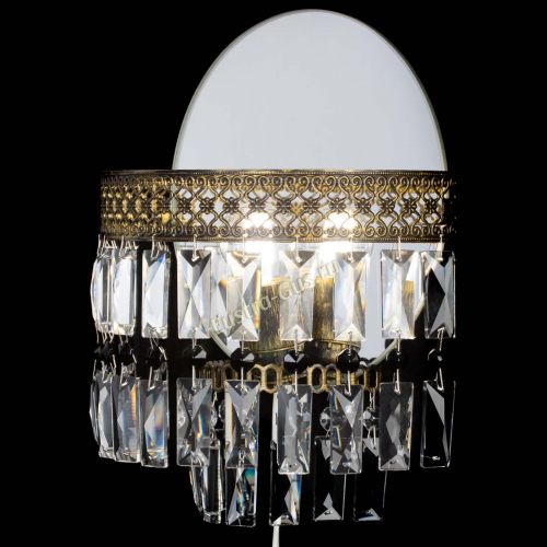 Бра Венеция Пластинка под бронзу Черная в Ижевске Гусь Хрустальный