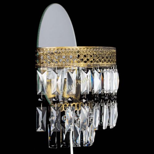 Бра Венеция Пластинка под бронзу Черная в Ижевске Гусь Хрустальный