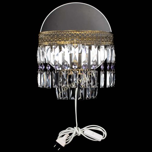 Бра Венеция Пластинка под бронзу Фиолетовая в Ижевске Гусь Хрустальный