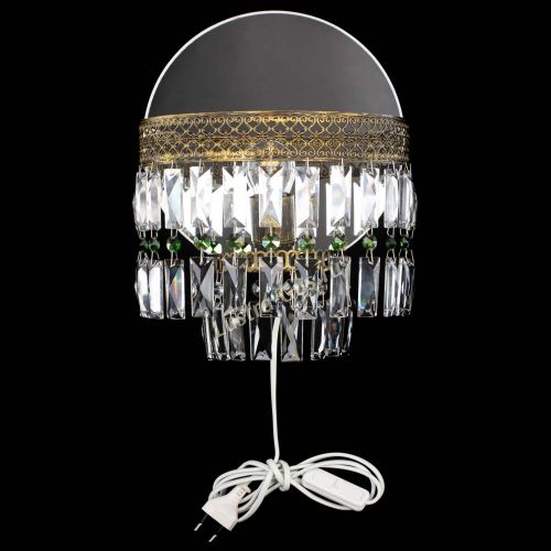 Бра Венеция Пластинка под бронзу Зеленая в Ижевске Гусь Хрустальный