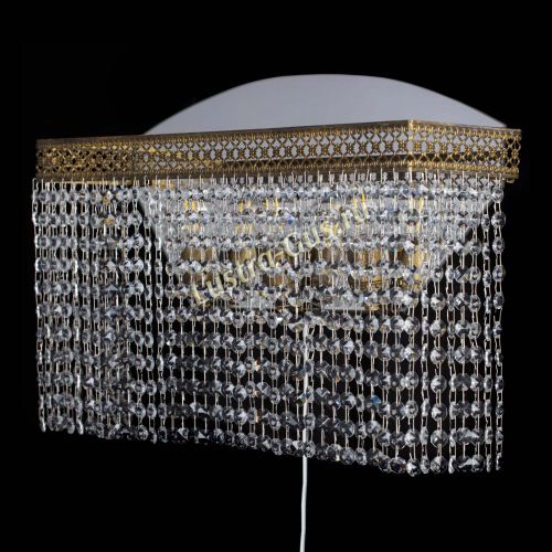 Бра Венеция Прямоугольник оптикон под бронзу в Ижевске Гусь Хрустальный