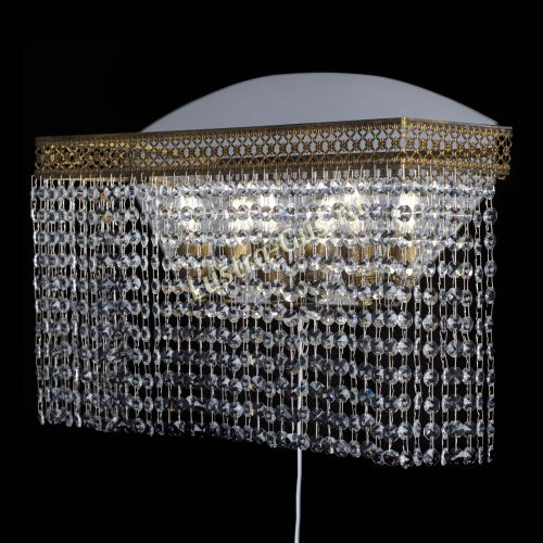 Бра Венеция Прямоугольник оптикон под бронзу в Ижевске Гусь Хрустальный