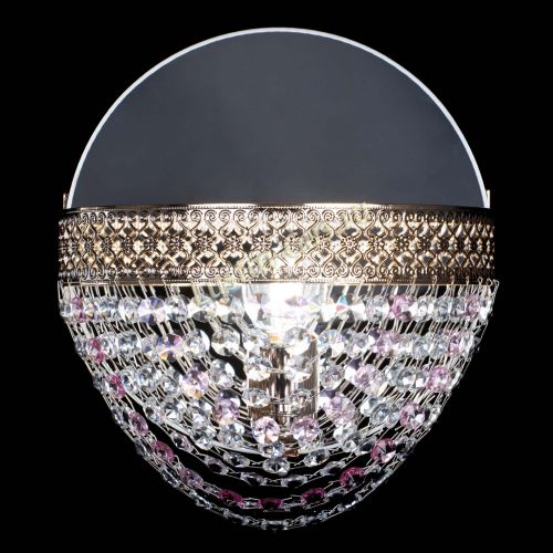 Бра Венеция Сетка розовая в Ижевске Гусь Хрустальный