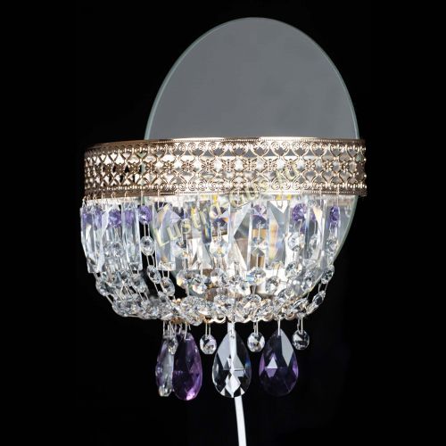 Бра Венеция фиолетовая в Ижевске Гусь Хрустальный