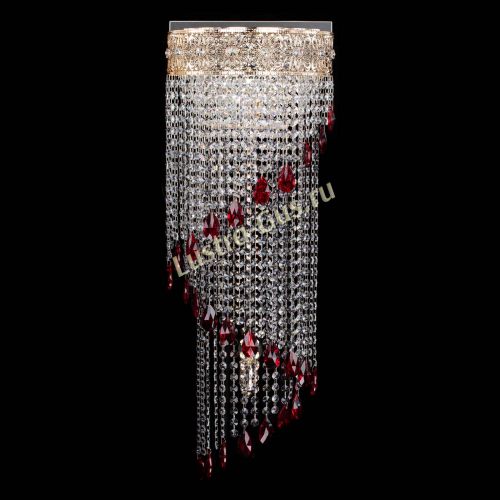 Бра Восток каскад №2 красная в Ижевске Гусь Хрустальный