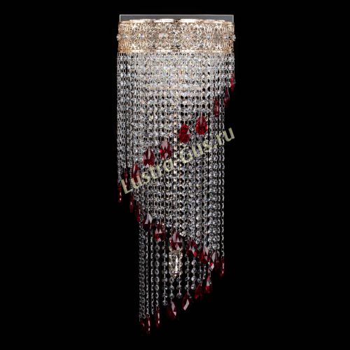 Бра Восток каскад №2 красная в Ижевске Гусь Хрустальный