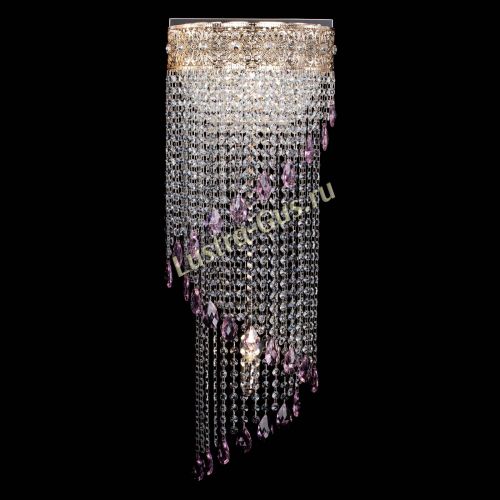 Бра Восток каскад №2 розовая в Ижевске Гусь Хрустальный