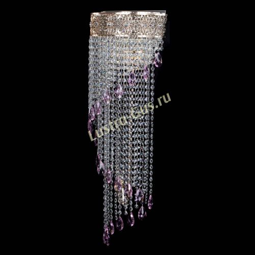 Бра Восток каскад №2 розовая в Ижевске Гусь Хрустальный