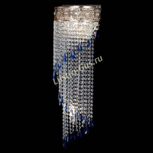 Бра Восток каскад №2 синяя в Ижевске Гусь Хрустальный