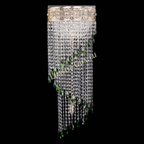 Бра Восток каскад №2 зеленая в Ижевске Гусь Хрустальный