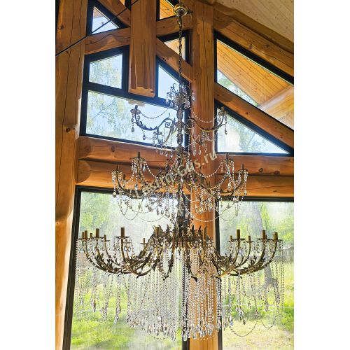 Люстра бронзовая Афина №35 в Ижевске Гусь Хрустальный